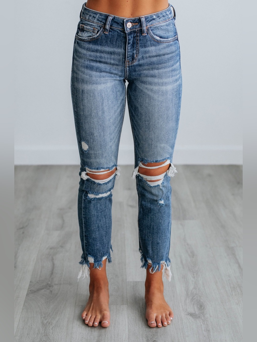 Lovervet by Vervet Denim Archie High Rise Straight Jean-Size 3